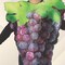Adult Purple Grapes Costume Funny Fruit Tunic One Piece Halloween Party Outfit